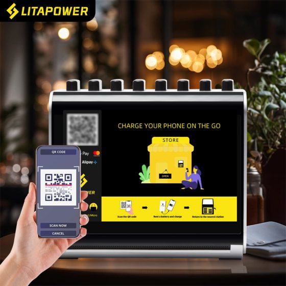 8-port light box shared charging cabinet